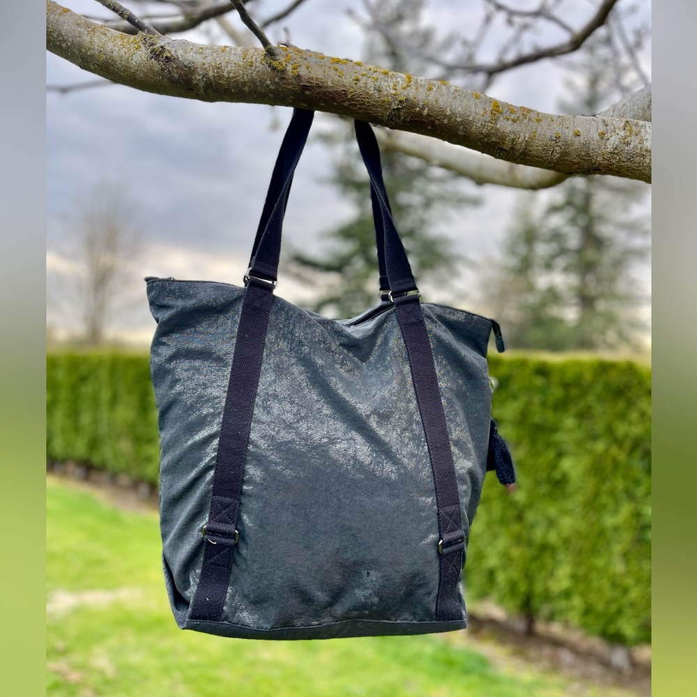 Kipling Black Shiny Tote - Picture 6 of 6
